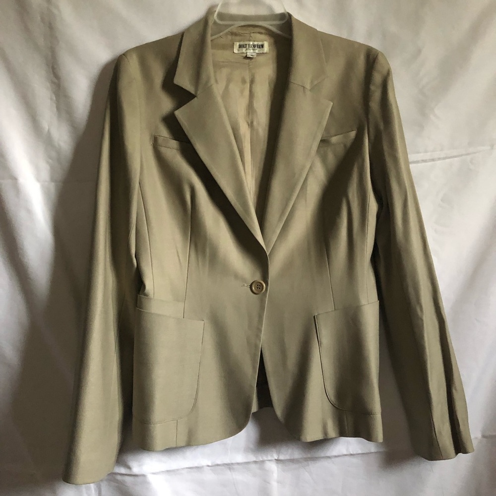Holt Renfrew vintage beige blazer jacket